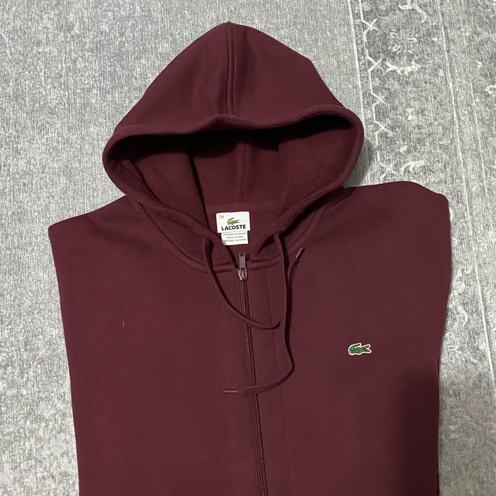Lacoste zip up hoodie